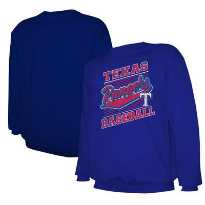 STITCHES Men's Stitches Royal Texas Rangers Lightweight Crew Sweatshirt 