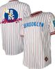 STITCHES Men's Stitches White Brooklyn Royal Giants V-Neck Jersey  - 1