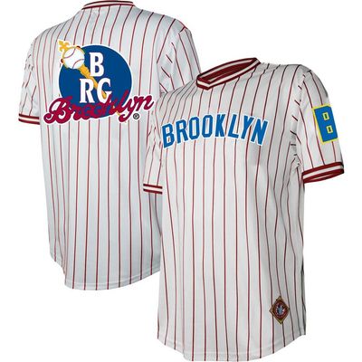 STITCHES Men's Stitches White Brooklyn Royal Giants V-Neck Jersey 