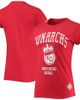 STITCHES Women's Stitches Red Kansas City Monarchs Negro League Logo T-Shirt  - 1