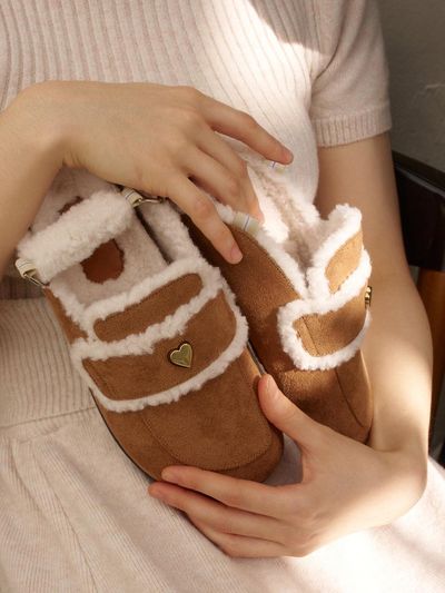 Stiu Heart Fur Suede Mulgog S24W522_3color