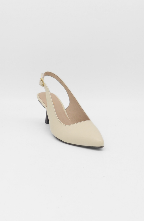 STIVALI NEW YORK STIVALI NEW YORK Lusso Leather Slingback Kitten Heel