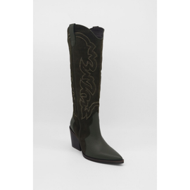 STIVALI NEW YORK STIVALI NEW YORK Sfarzo Western Suede Leather Knee High Boots