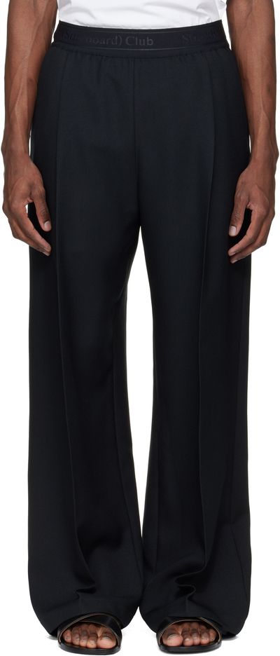 Stockholm (Surfboard) Club Stockholm (Surfboard) Club Black Relaxed Fit Trousers