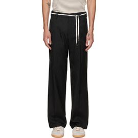 Stockholm (Surfboard) Club Stockholm (Surfboard) Club Black Tailored Bootcut Pinstripe Trousers