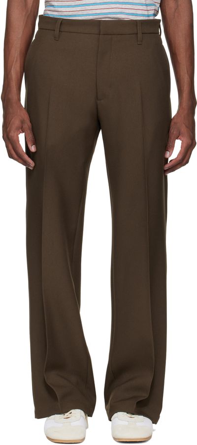 Stockholm (Surfboard) Club Stockholm (Surfboard) Club Brown Tailored Bootcut Trousers