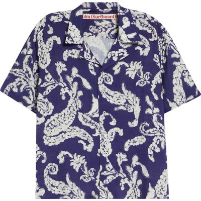 STOCKHOLM SURFBOARD CLUB STOCKHOLM SURFBOARD CLUB Hell Paisley Print Camp Shirt