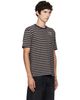 Stockholm (Surfboard) Club Stockholm (Surfboard) Club Navy & Brown Striped T-shirt - 2