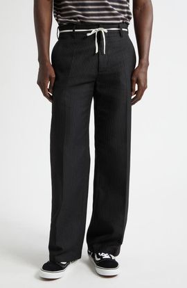STOCKHOLM SURFBOARD CLUB STOCKHOLM SURFBOARD CLUB Sune Pinstripe Bootcut Pants