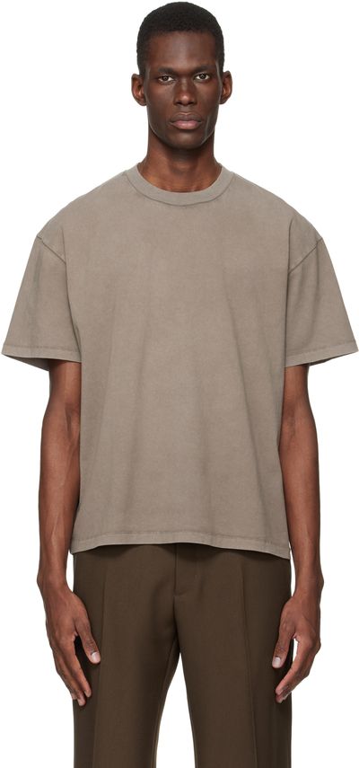 Stockholm (Surfboard) Club Stockholm (Surfboard) Club Taupe Back Logo T-shirt