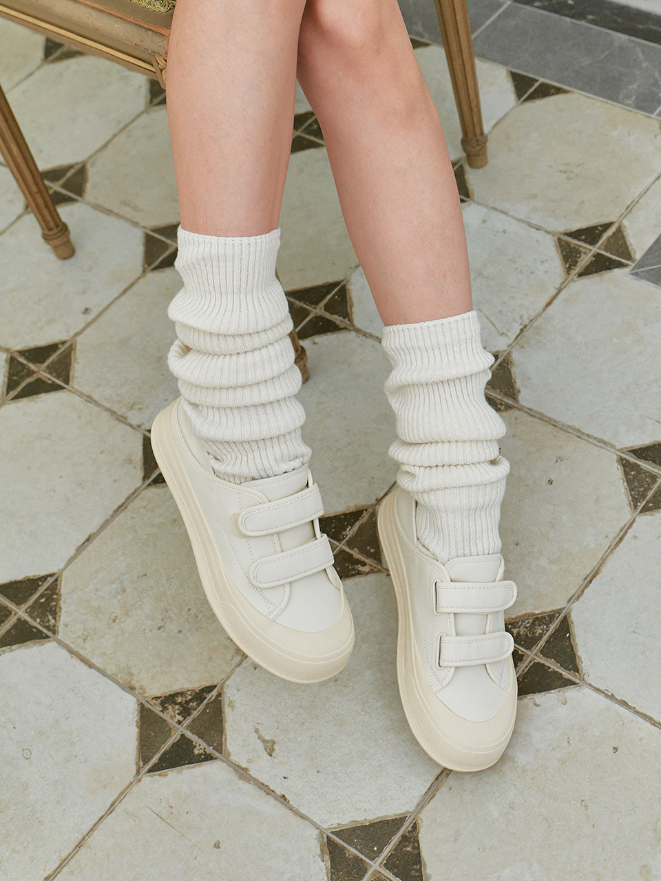 STOE Siena Two Velcro Sneakers_White