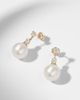 Stone and Strand Stone and Strand Essential 14kt gold drop earrings with pearls and diamonds - 5