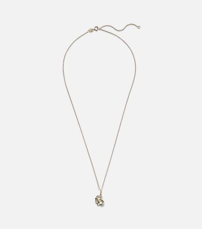 Stone and Strand Stone and Strand Salt To My Pretzel 10kt gold necklace with diamonds