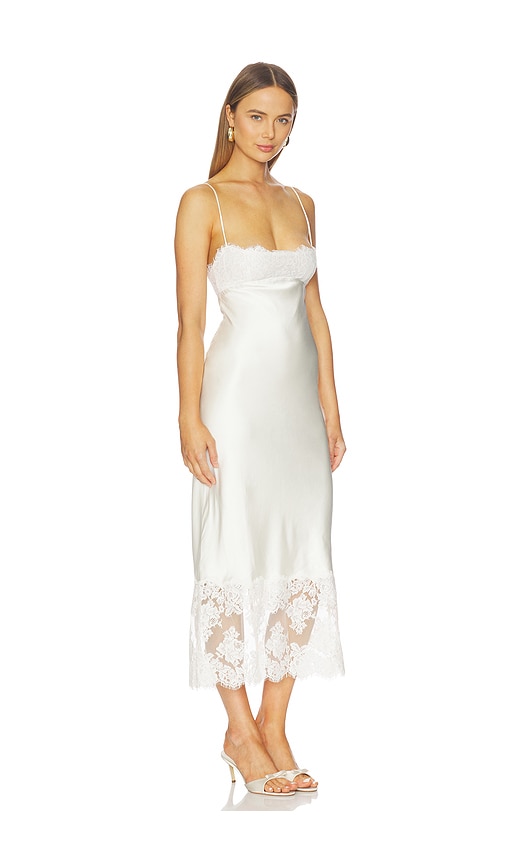 revolve silk midi dress NWT SER.O.YA Retrofete Revolve Emma Pink Silk Slit Midi Dress Size L