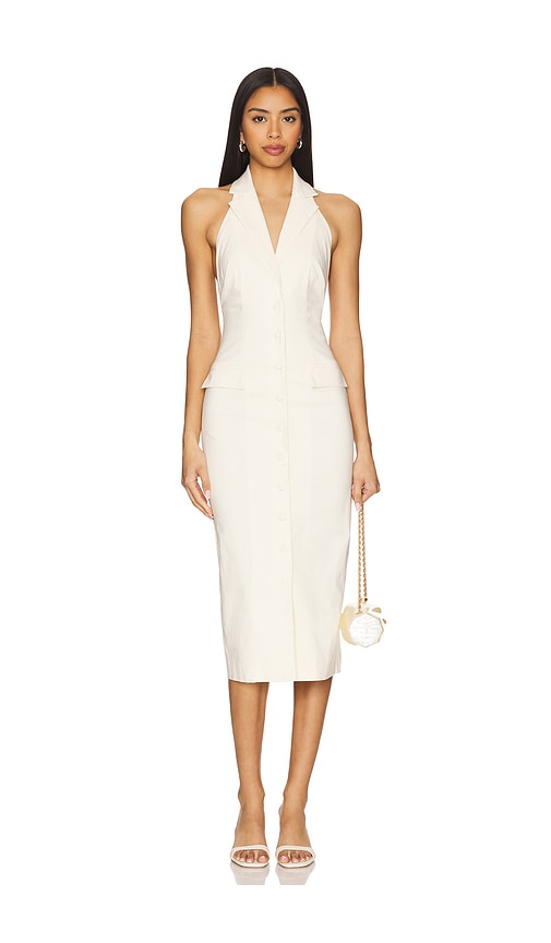 midi belted dress Denim Flared Belted Midi Dress