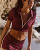 Stone Fox Swim Stone Fox Swim Nami Zip Crop Rashguard - 1
