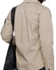 Stone Island Stone Island Beige 1200015 Stretch Organic Cotton Satin Shirt - 3