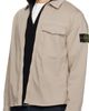 Stone Island Stone Island Beige 1200015 Stretch Organic Cotton Satin Shirt - 4