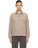 Stone Island Stone Island Beige 1200033 Wool Nylon Flannel-TC Jacket - 1