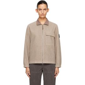 Stone Island Stone Island Beige 1200033 Wool Nylon Flannel-TC Jacket