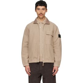 Stone Island Stone Island Beige 1200033 Wool Nylon Flannel Jacket