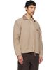 Stone Island Stone Island Beige 1200033 Wool Nylon Flannel Jacket - 2