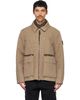 Stone Island Stone Island Beige 4100043 Diagonal Cotton Wool Jacket - 1