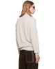Stone Island Stone Island Beige 5100126 Ribbed Soft Organic Cotton Sweater - 3