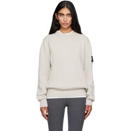 Stone Island Stone Island Beige 5100154 Ribbed Soft Organic Cotton Sweater