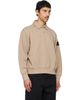 Stone Island Stone Island Beige 6100054 Cotton Fleece Long Sleeve Polo - 2