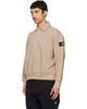 Stone Island Stone Island Beige 6100054 Cotton Fleece Long Sleeve Polo - 4