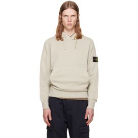 Stone Island Stone Island Beige 6100062 Organic Cotton Fleece Hoodie