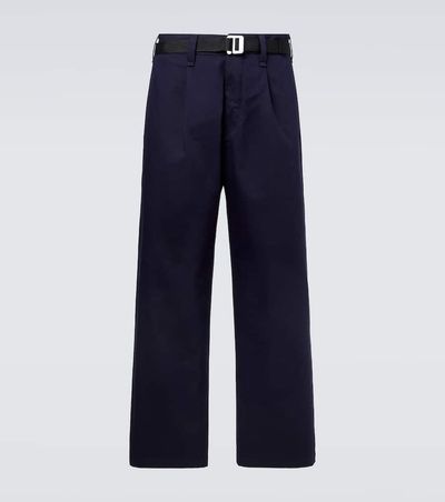 Stone Island Stone Island Belted gabardine straight pants