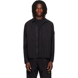 Stone Island Stone Island Black 1200005 Stretch Cotton Tela 'PARACADUTE' Shirt
