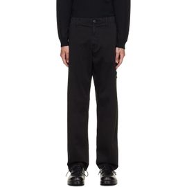 Stone Island Stone Island Black 3100012 Stretch Organic Cotton Satin Trousers