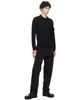 Stone Island Stone Island Black 3100012 Stretch Organic Cotton Satin Trousers - 5