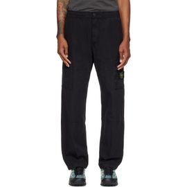 Stone Island Stone Island Black 3100015 Organic Cotton Ripstop Cargo Pants