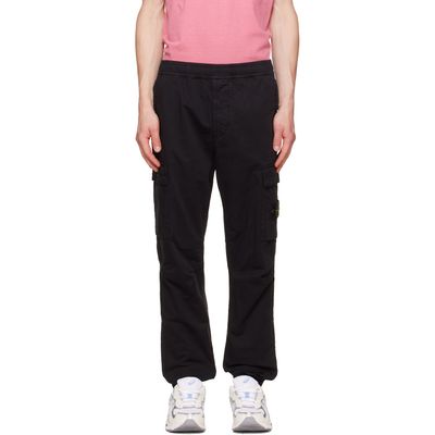 Stone Island Stone Island Black 3100031 Stretch Organic Twill Cargo Pants