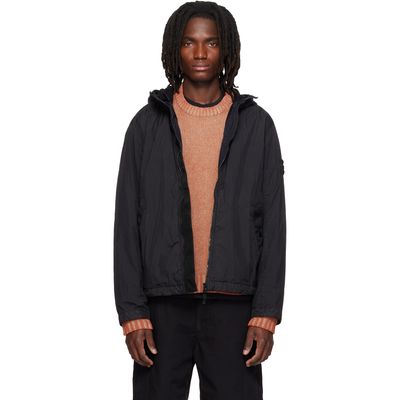 Stone Island Stone Island Black 4100001 Crinkle Reps NY Jacket