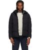 Stone Island Stone Island Black 4100037 Crinkle Reps NY Down Jacket - 1