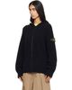 Stone Island Stone Island Black 5100005 Full Rib Cotton Boucle Hoodie - 4