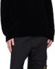Stone Island Stone Island Black 5100005 Moss Stitch Cotton Chenille Sweater - 5