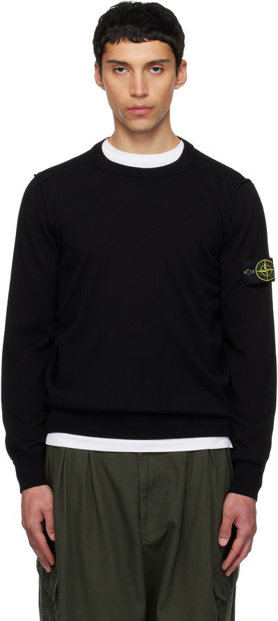 Stone Island Stone Island Black 5100053 Soft Organic Cotton Sweater