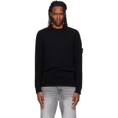 Stone Island Stone Island Black 5100072 Lambswool Sweater