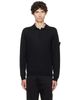 Stone Island Stone Island Black 5100076 Light Pure RWS Wool_S.I. Ghost Polo - 1