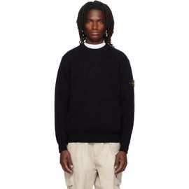 Stone Island Stone Island Black 5100154 Ribbed Soft Organic Cotton Sweater