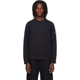 Stone Island Stone Island Black 6100057 Heavy Organic Cotton Jersey Sweatshirt