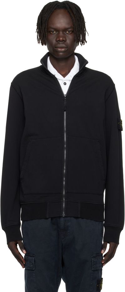 Stone Island Stone Island Black 6100063 Organic Cotton Fleece Jacket