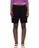 Stone Island Stone Island Black 6200014 Malfilé Fleece Old Effect Shorts - 1