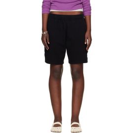 Stone Island Stone Island Black 6200014 Malfilé Fleece Old Effect Shorts